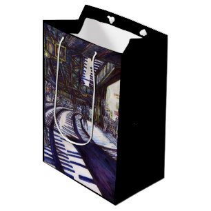 Sac Cadeau Moyen Dusting the Piano
