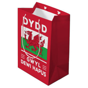 Sac Cadeau Moyen Dydd Giles Dewi Hapus Joyeux Saint-Davides Jour 3