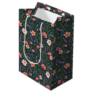 Sac Cadeau Moyen Earthy Floral Gift Bag