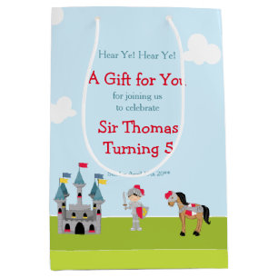 Sac Cadeau Moyen Écoutez Ya Black Cheveux mignon Chevalier fête d'a