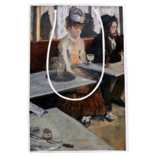 Sac Cadeau Moyen Edgar Degas - Dans un café / L'Absinthe