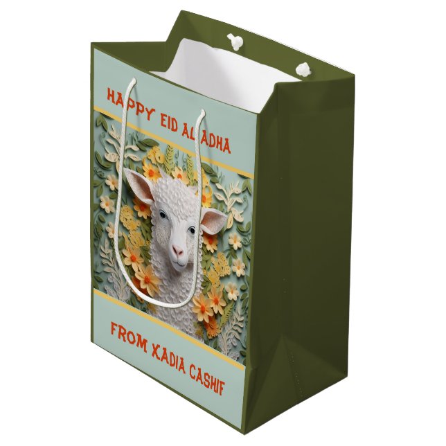 Sac Cadeau Moyen Eid al Adha Sheep (Devant Angle)