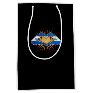 Sac Cadeau Moyen El Salvador Et Nicaragua Mains Cardiaques
