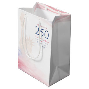 Sac Cadeau Moyen Élégant 250e anniversaire de l'indépendance améric