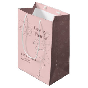 Sac Cadeau Moyen Élégant Abstrait Lets Flamingle