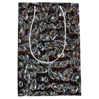 Sac Cadeau Moyen Élégant Parties scintillant de diamant