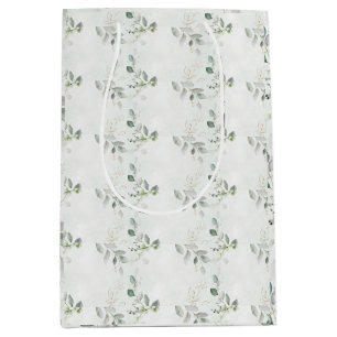 Sac Cadeau Moyen Elégante verdure d'Eucalyptus