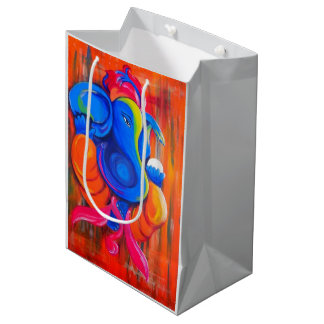 Sac cadeau moyen Éléphant fée