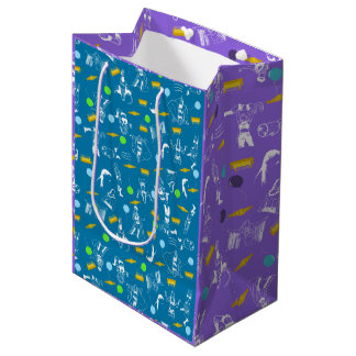 Sac Cadeau Moyen Emballage cadeau d'anniversaire sur le thème de la