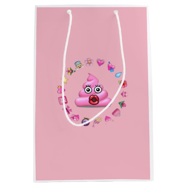 Sac Cadeau Moyen emoji de dunette (Devant)