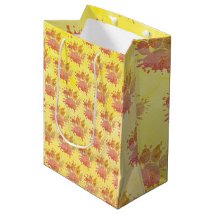 Sac Cadeau Moyen Empreinte de patte Distressed Paint Splatter Dog