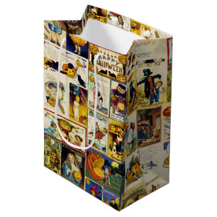 Sac Cadeau Moyen Ephémère d'Halloween vintage