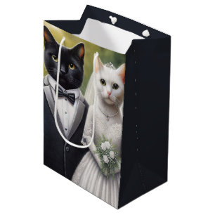 Sac Cadeau Moyen Épouse et pièce de chat