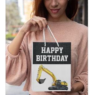 Sac Cadeau Moyen Équipement lourd Construction d'entreprise Anniver