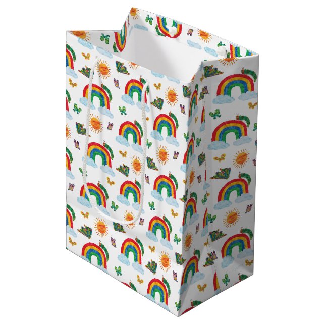 Sac Cadeau Moyen Eric Carle | Caterpillar to Rainbow Butfly (Devant Angle)