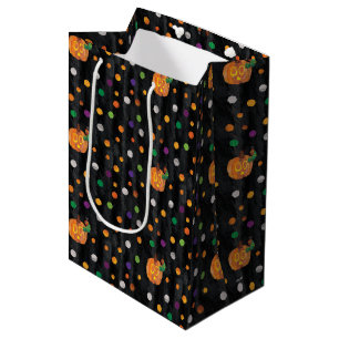 Sac Cadeau Moyen Eric Carle   Halloween Polka Motif