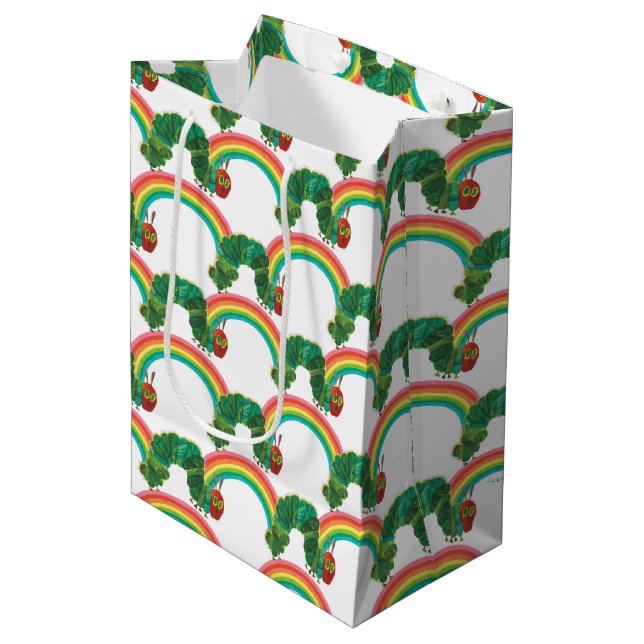 Sac Cadeau Moyen Eric Carle | Le très affamé Motif Caterpillar (Devant Angle)
