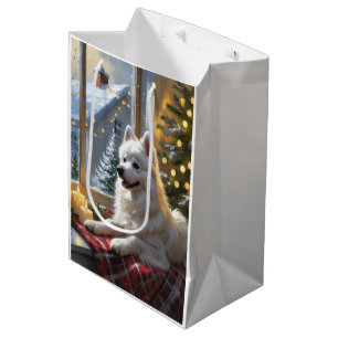 Sac Cadeau Moyen Esquimau américain avec lumières de Noël pour les
