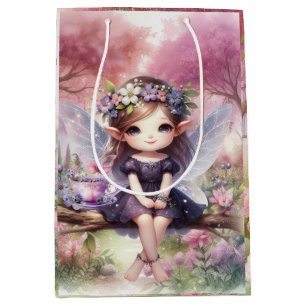 Sac Cadeau Moyen Fairy Birday Party