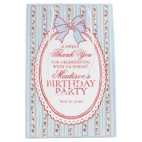 Faveurs de naissance florales fantaisie vintage bl
