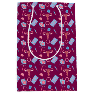 Sac Cadeau Moyen Feministe Motif de la contraception