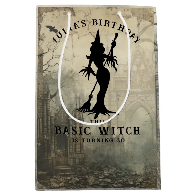 Sac Cadeau Moyen Femmes sorcières de base Halloween gothique modern (Devant)