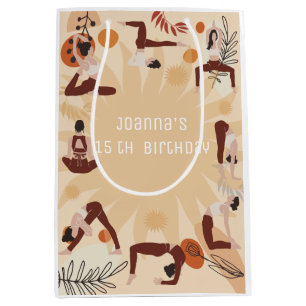 Sac Cadeau Moyen Fête d'anniversaire de Yoga