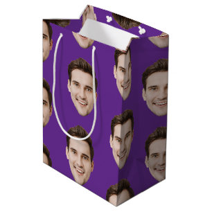 Sac Cadeau Moyen Fête de mariage d'anniversaire personnalisée avec