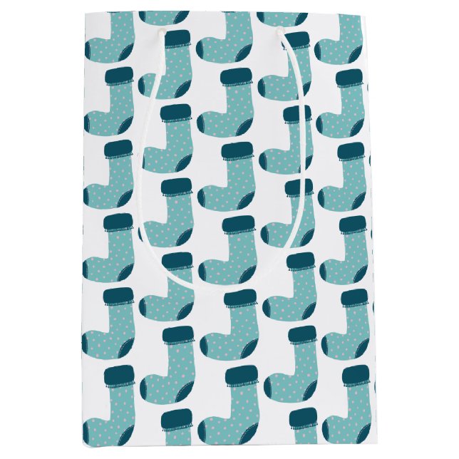 Sac Cadeau Moyen Fête de Noël (Devant)