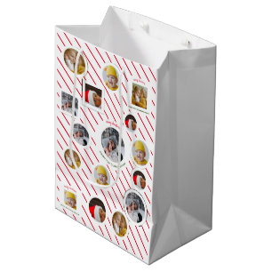 Sac Cadeau Moyen Fête de Noël 🎄 photo personnalisée