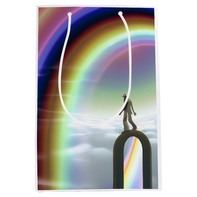 Sac Cadeau Moyen Figure de mystère au Stargate interdimensionnel (Devant)