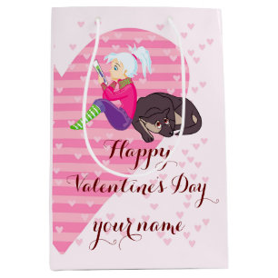 Sac Cadeau Moyen Fille Être amoureuse