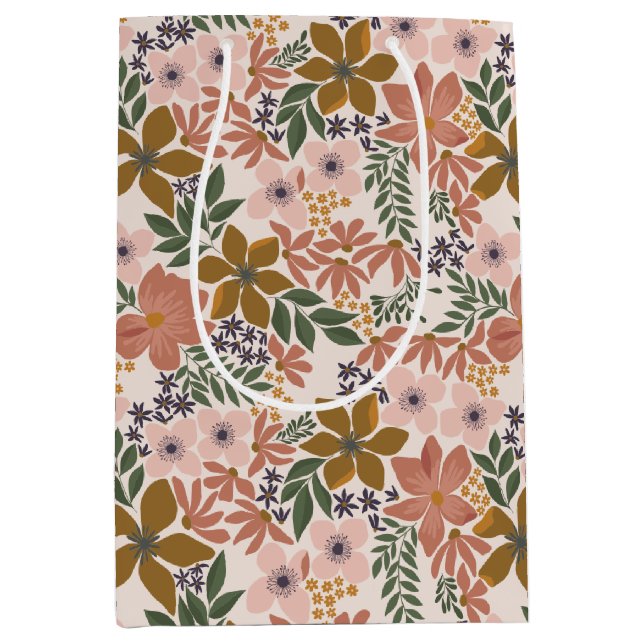 Sac Cadeau Moyen Fleurs de la ferme (Devant)