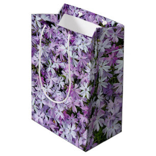 Sac Cadeau Moyen Fleurs violettes Phlox