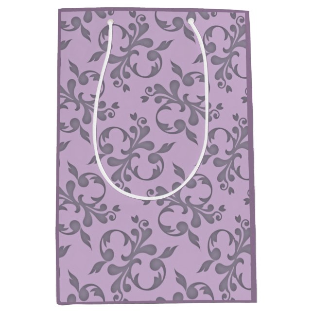 Sac Cadeau Moyen Floral (Devant)