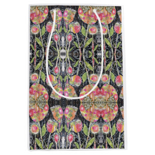 Sac Cadeau Moyen Floral Abstrait
