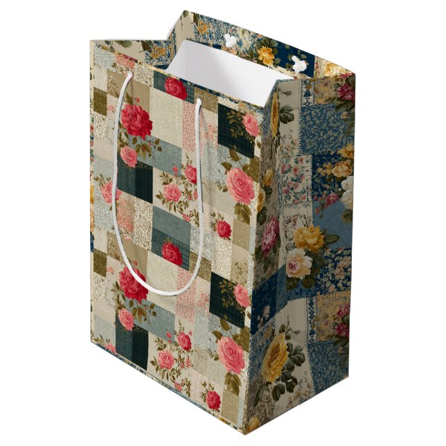 Sac Cadeau Moyen Floral Fushion (Dos Angle)