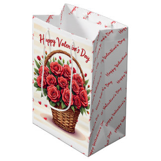 Sac Cadeau Moyen Floral Luxury Beautiful Love Trendy Collection