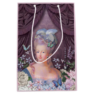 Sac Cadeau Moyen Floral pourpre de Marie Antoinette