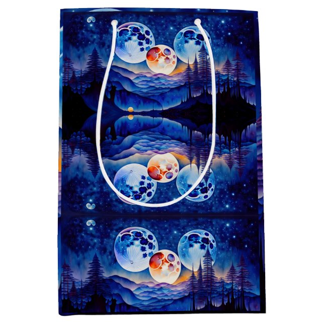 Sac Cadeau Moyen Floral Wrapping Paper (Devant)