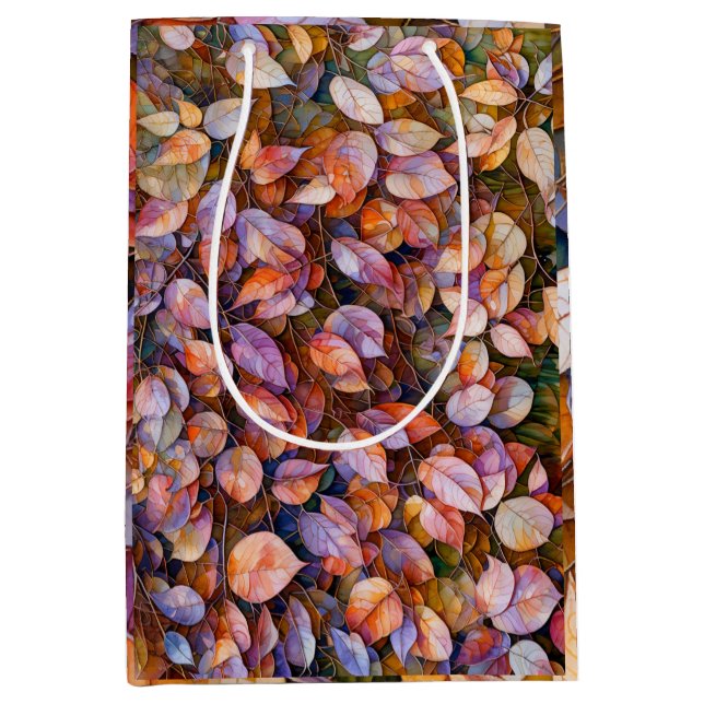 Sac Cadeau Moyen Floral Wrapping Paper (Devant)