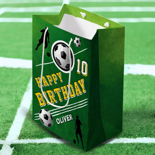 Sac Cadeau Moyen Football moderne Joueur de balle de football Anniv