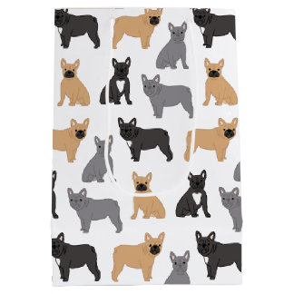 Sac Cadeau Moyen French Bulldog - Choisissez votre couleur !