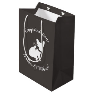 Sac Cadeau Moyen French Bulldog Theme Party - Baby shower neutre