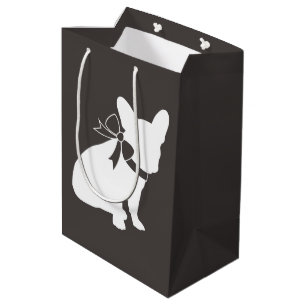 Sac Cadeau Moyen French Bulldog Theme Party - Baby shower neutre