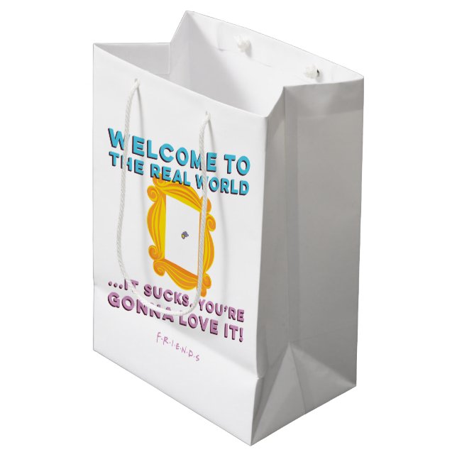 Sac Cadeau Moyen FRIENDS™ | Bienvenue dans le monde réel - Peephole (Devant Angle)