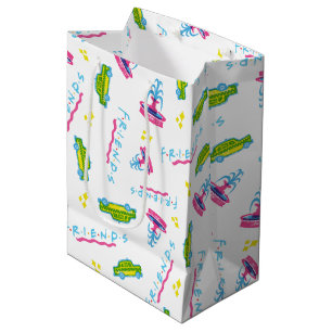 Sac Cadeau Moyen FRIENDS™ Motif Taxi et Fontaine à Eau