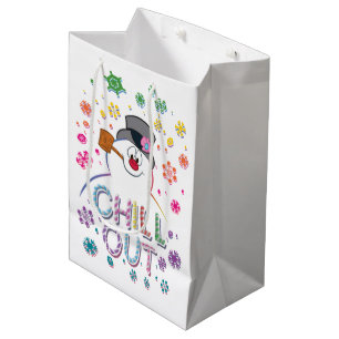 Sac Cadeau Moyen Frosty the Snowman™   Couleurs arc-en-ciel "Refroi