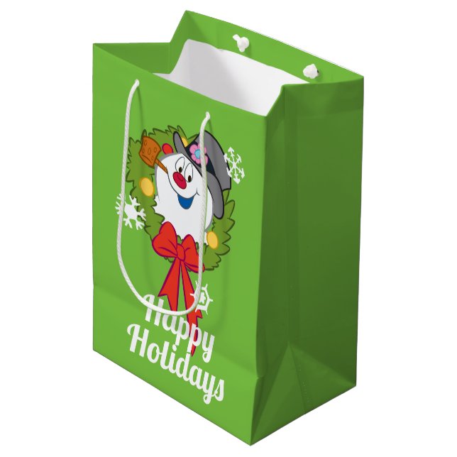 Sac Cadeau Moyen Frosty the Snowman™ | Crème Frosty Holiday (Devant Angle)