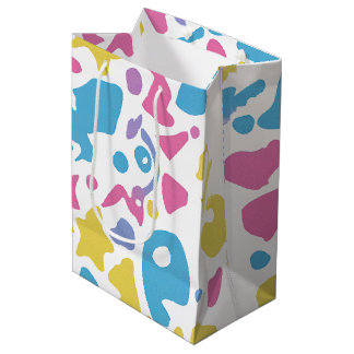Sac Cadeau Moyen Fun pastel coloré formes vibrantes